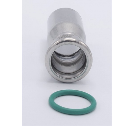 Lisovací redukce (redukovaná vsuvka) M/F 28/22 mm, nerez