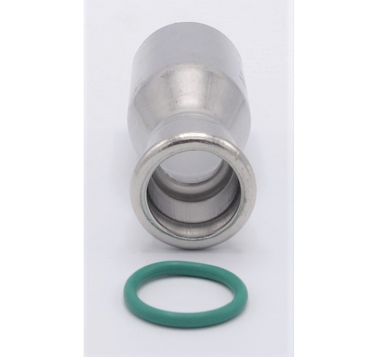 Lisovací redukce (redukovaná vsuvka) M/F 35/22 mm, nerezová