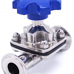 Manually operated diaphragm valves, clamp type C-C