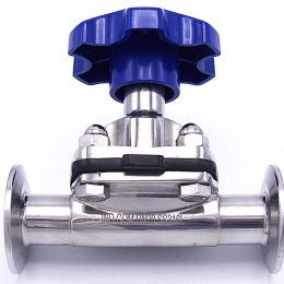 Manually operated diaphragm valves, clamp type C-C