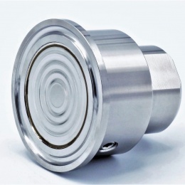 Membrane separator, CLAMP DIN 32676, collar 50.5 mm, internal thread 1/2"