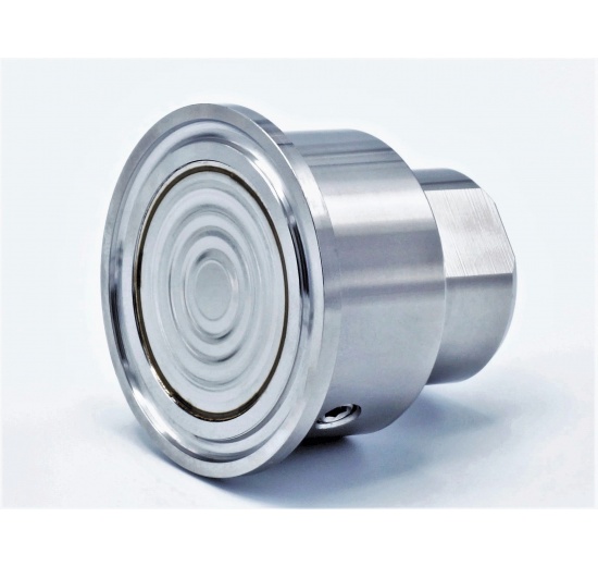 Membrane separator, CLAMP DIN 32676, collar 50.5 mm, internal thread 1/2"