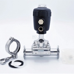 membránový ventil - pneumaticky ovládaný, clamp připojení