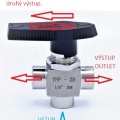 MINI Stainless Steel Ball Valve, Three- way, Threaded |1/8”