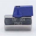 MINI Stainless Steel Ball Valve With Reduced Flow, One-piece, Threaded 1/8”