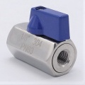 MINI Stainless Steel Ball Valve With Reduced Flow, One-piece, Threaded, stainless steel AISI304