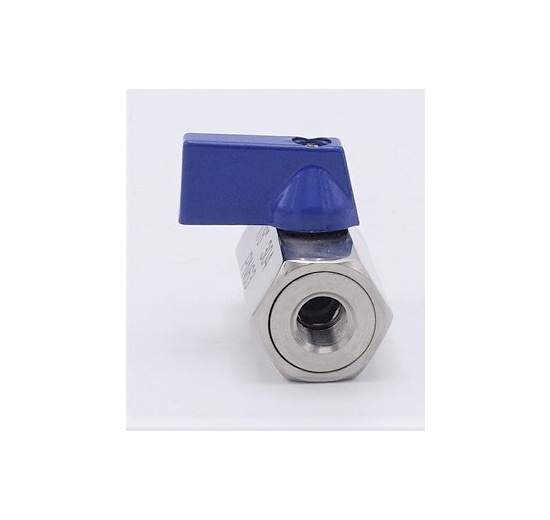 MINI Stainless Steel Ball Valve With Reduced Flow, One-piece, Threaded, stainless steel AISI304