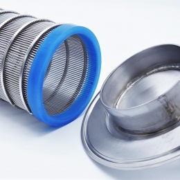 Modified lid sieve cap for tubular filter DN50