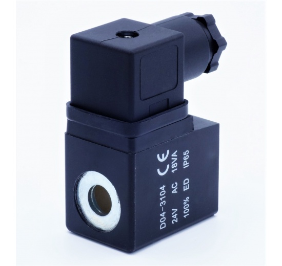 náhradní cívka pro nerezový elektromagnetický ventil, příkon 18 VA, napětí AC24V