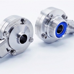 nerezové přímé (motýlové) klapky, typ G-S (závitové/navařovací)