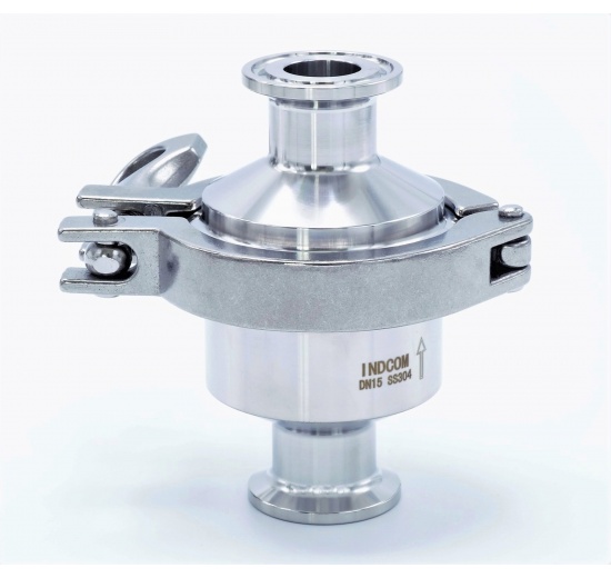 nerezové zpětné klapky CLAMP DIN32676