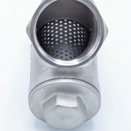 nerezový Y filtr šikmý s jemným sítkem, závitový 1 1/4” DN32