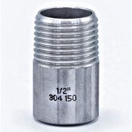 Nipple / Welding Nipple / Type 308 1/2", stainless steel fittings