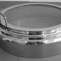 Non-pressure manhole with sight glass DN500, stainless steel