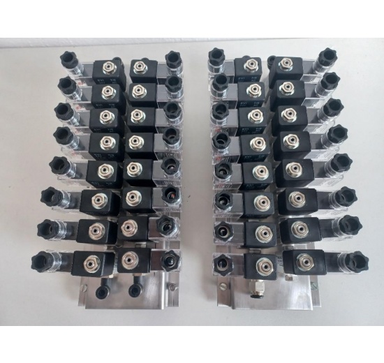Pilot Solenoid Valves 3/2 on stainless steel plate