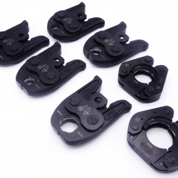 Pipe Pressing Tool (7 jaws) set for press fittings - type M (7 pcs of replaceable jaws)