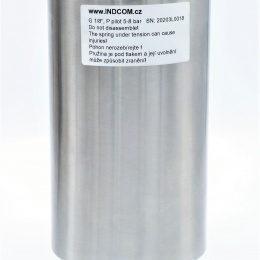 Pneumatic actuator, all-stainless steel, single-acting (air-spring)