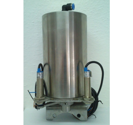 Pneumatic actuator, all-stainless steel, single-acting (air-spring)