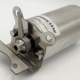 Pneumatic actuator, single-acting and accessories for butterfly valve DN80