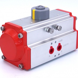 Pneumatic drive, double acting