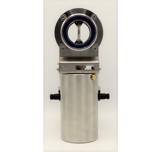 Pneumatically Operated Butterfly Valve, Threaded, DN50