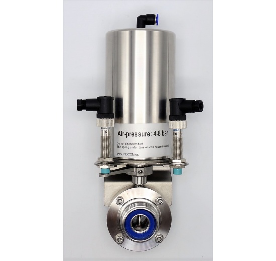 Pneumatically Operated Butterfly Valve, Threaded, type G-G DN20