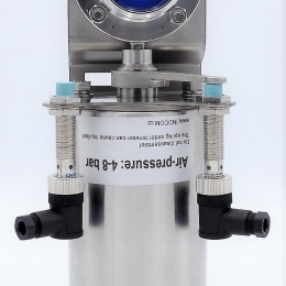 Pneumatically Operated Butterfly Valve, Threaded, type G-G | DN25