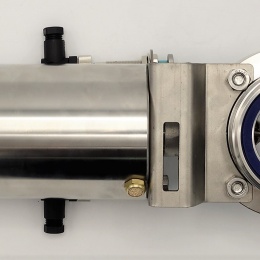 Pneumatically Operated Butterfly Valve, Threaded