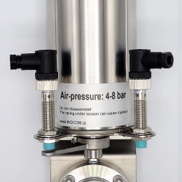 Pneumatically Operated Butterfly Valve, Threaded / Welded, type G-S DN25