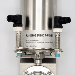 Pneumatically Operated Butterfly Valve, Threaded / Welded, type G-S DN32