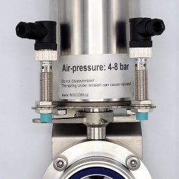 Pneumatically Operated Butterfly Valve, Threaded / Welded, type G-S | DN50