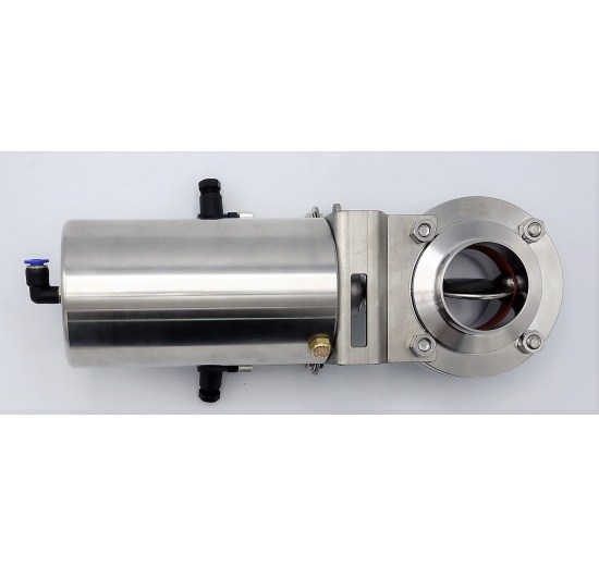 Pneumatically Operated Butterfly Valve, Threaded / Welded, type G-S | DN50