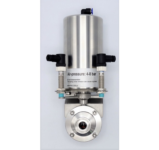 Pneumatically Operated Butterfly Valve, type C-C DN20