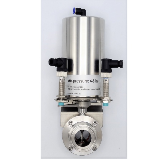 Pneumatically Operated Butterfly Valve, type C-C DN40