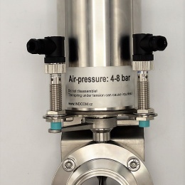 Pneumatically Operated Butterfly Valve, type C-C DN50