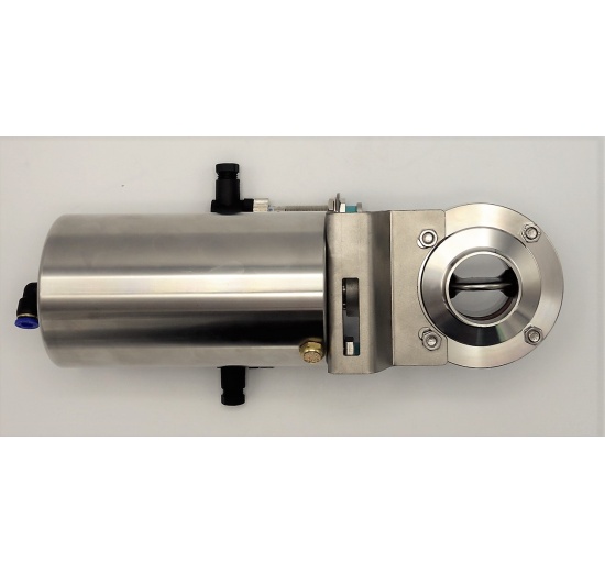 Pneumatically Operated Butterfly Valve, Welded, type S-S | DN40