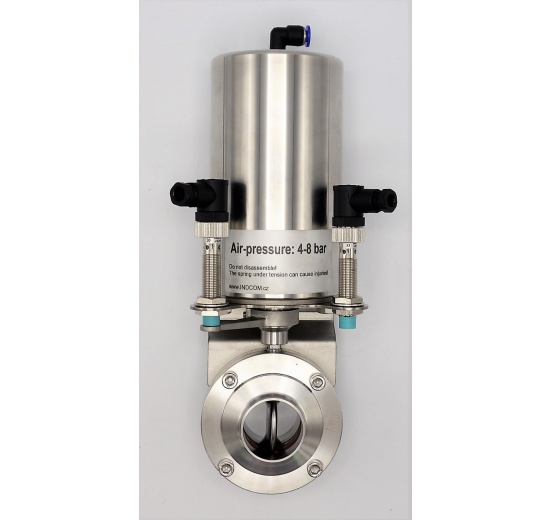 Pneumatically Operated Butterfly Valve, Welded, type S-S | DN40