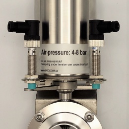 Pneumatically Operated Butterfly Valve, Welded, type S-S | DN50