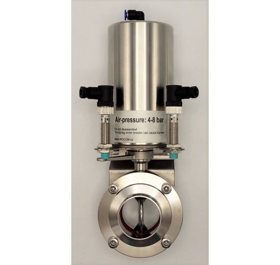 Pneumatically Operated Butterfly Valve, Welded, type S-S | DN50