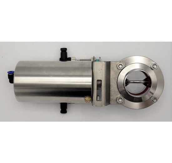 Pneumatically Operated Butterfly Valve, Welded, type S-S | DN50