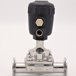 Pneumatically Operated Diaphragm Valve, CLAMP Connection DN25