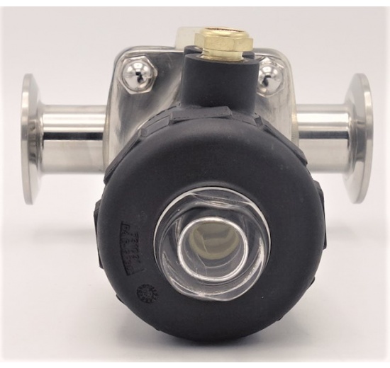 Pneumatically Operated Diaphragm Valve, CLAMP Connection DN25