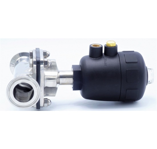 Pneumatically Operated Diaphragm Valve, CLAMP Connection DN32