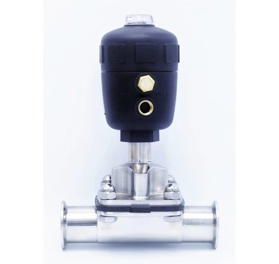 Pneumatically Operated Diaphragm Valve, CLAMP Connection DN40