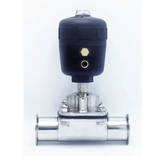 Pneumatically Operated Diaphragm Valve, CLAMP Connection DN50