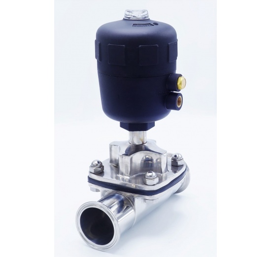 Pneumatically Operated Diaphragm Valve, CLAMP Connection DN50