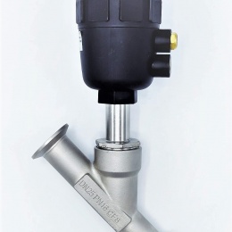Pneumatically Operated Valve With A Slant Seat-45° CLAMP DN25