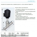 Pneumatically-operated Valves, Angle Seat - 45°, CLAMP