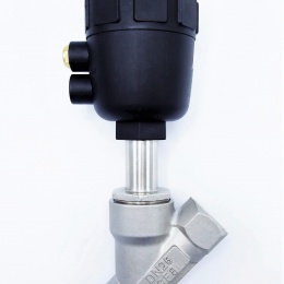 Pneumatically-operated Valves, Angle Seat - 45° G-thread 1/2" seal PPL
