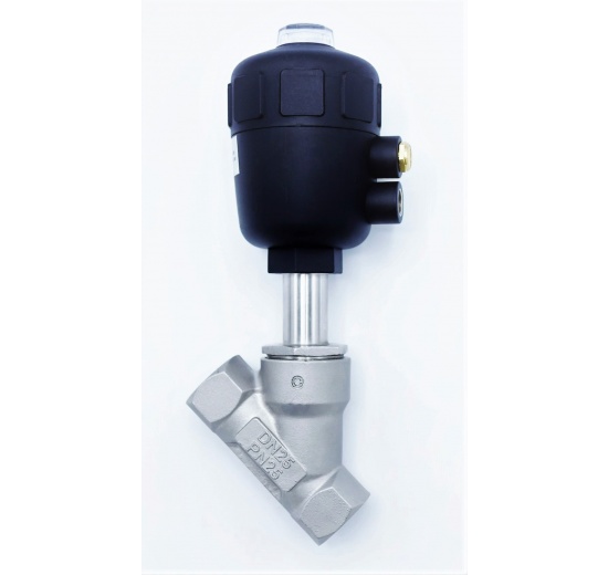 Pneumatically-operated Valves, Angle Seat - 45° G-thread 1" Seal PPL
